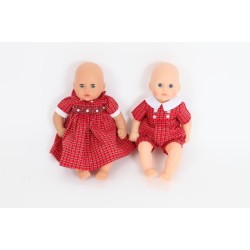 Red Hand Smocked Dress