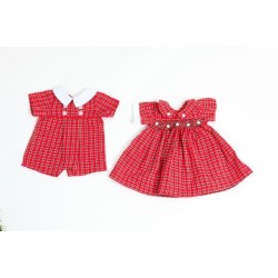 Red Hand Smocked Dress