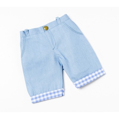 Cropped Blue Jeans