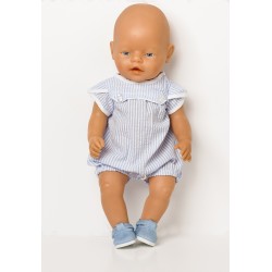 New Pale Blue Dolly Doodle Shoes