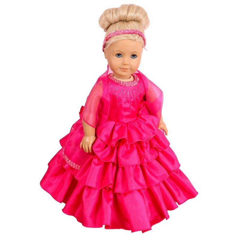 Carmen Hot Pink Prom Dress set