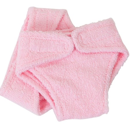 Dolls Towelling nappies Pink Two Pack