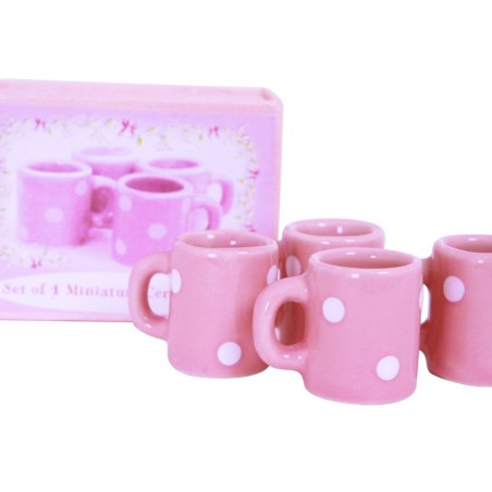 Set of Four Ceramic Mugs