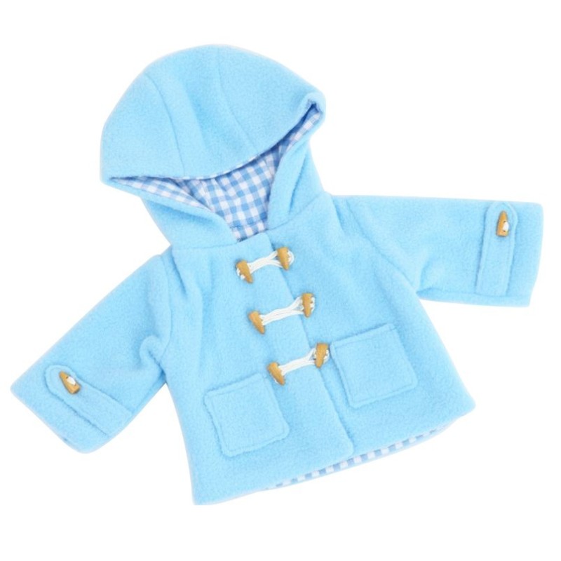Pale Blue Fleece Duffle Coat