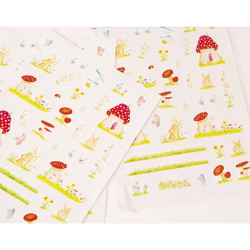 40 SEETS OF FAIRY VILLAE STICKERS FOR PARTY BAGS