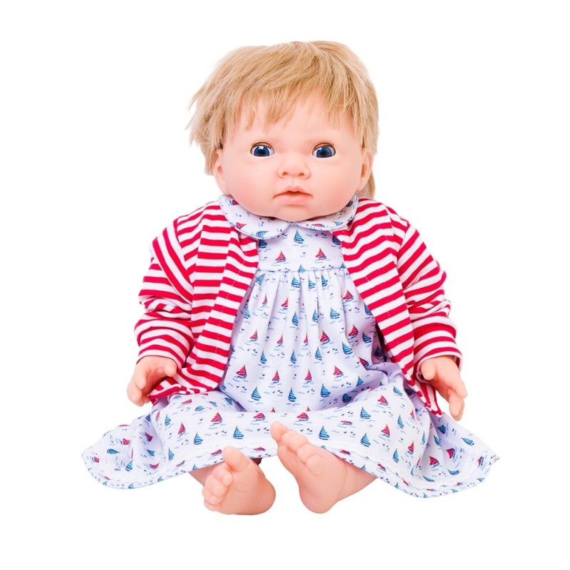 New Little Boats Dress and Cardigan Set