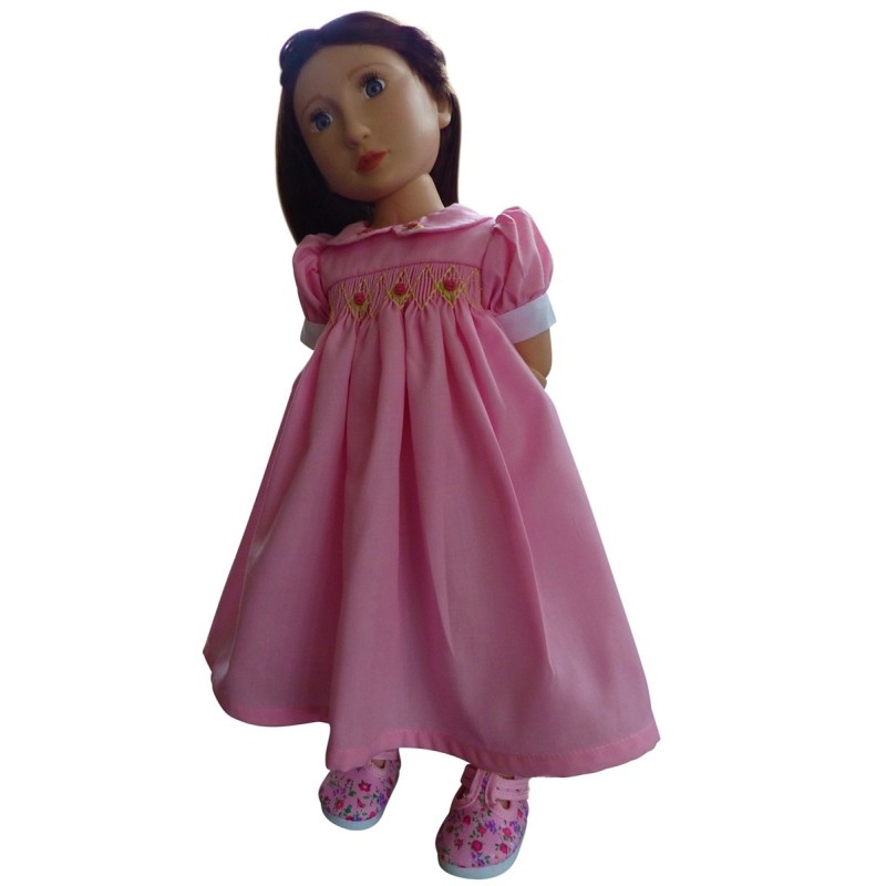 A Girl for All Time Pink Hand Smocked Dress