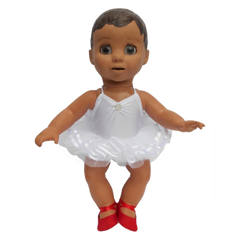 White Christmas Tutu  Set for Luvabella