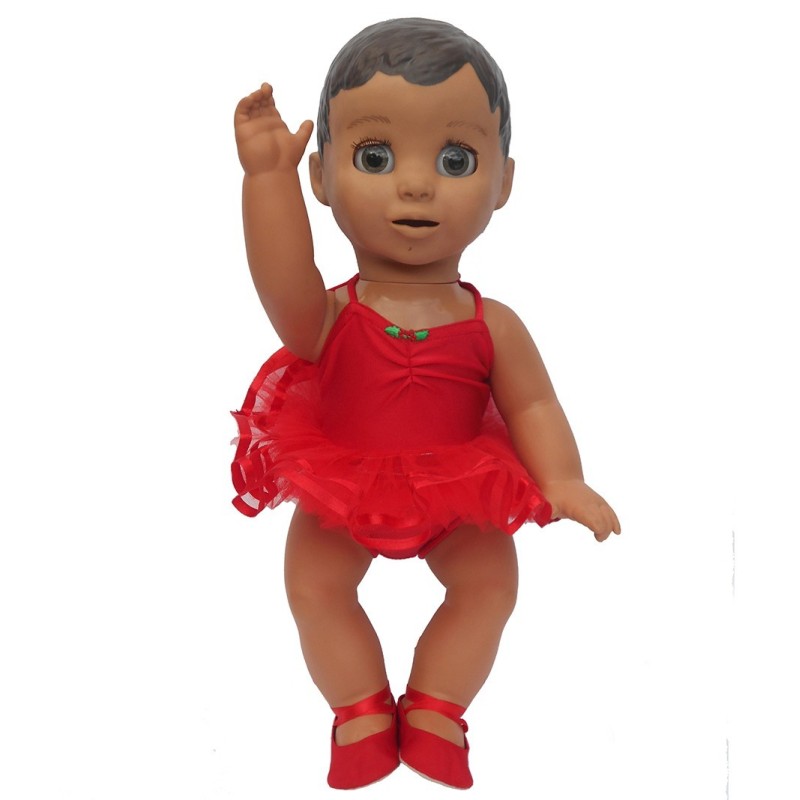Dolls Red Christmas Tutu