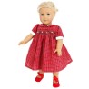 Red Hand Smocked Dress