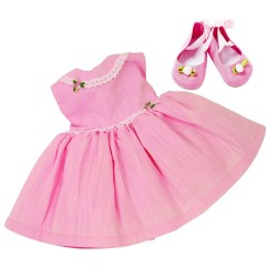 Pink Party Dress Set for Luvabella Doll