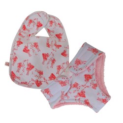 Luvabella Nappy and Bib Set Fairy Design