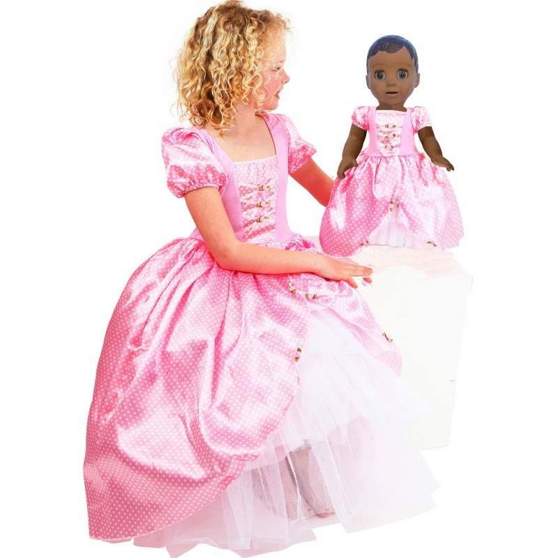 Luvabella Doll Princess dress and Matching Girls Dress
