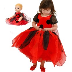 Luvabella Ladybird dress and Matching childs Dress 
