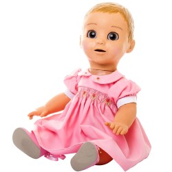 Luvabella Hand Smocked Pink Party Dress Set 