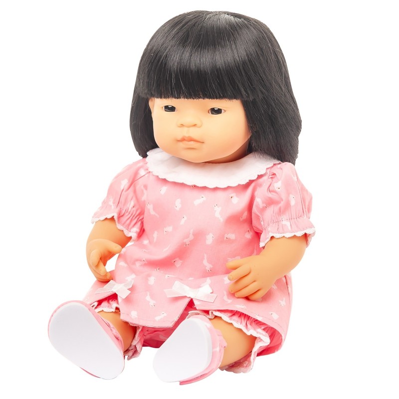 Pink Bunny Bloomer Set and Matching Shoes for 38 cm Miniland Doll