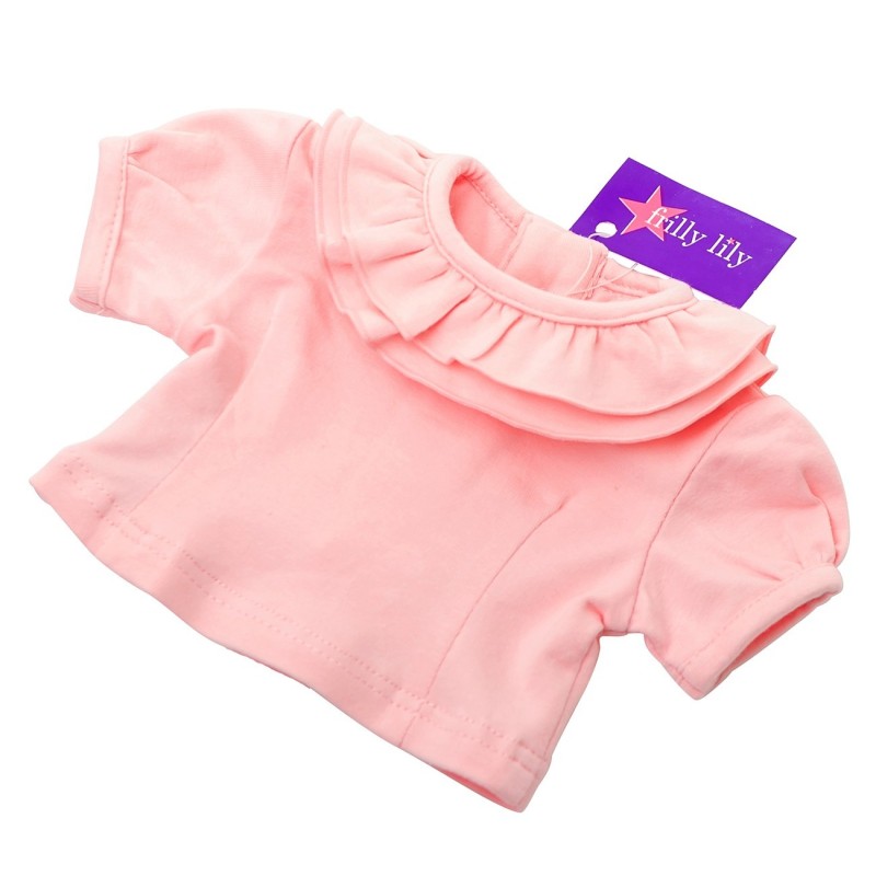 Pink Ruffle Blouse