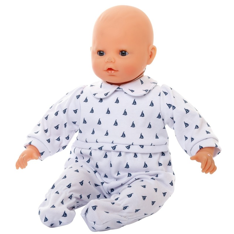 boy dolls clothes baby reborn babygrow luvabeau george blue