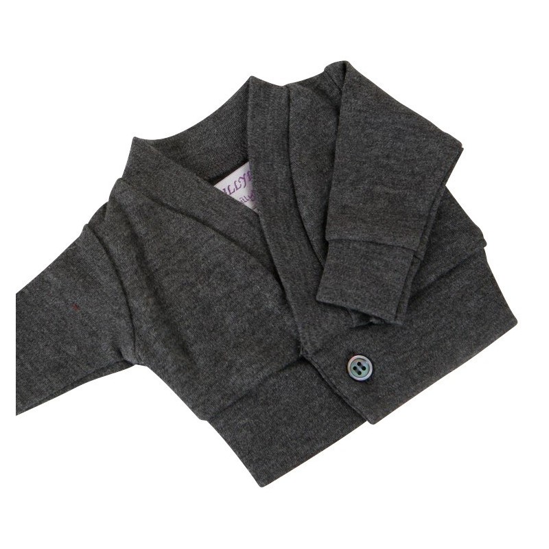 Grey Dolls School Cardigan