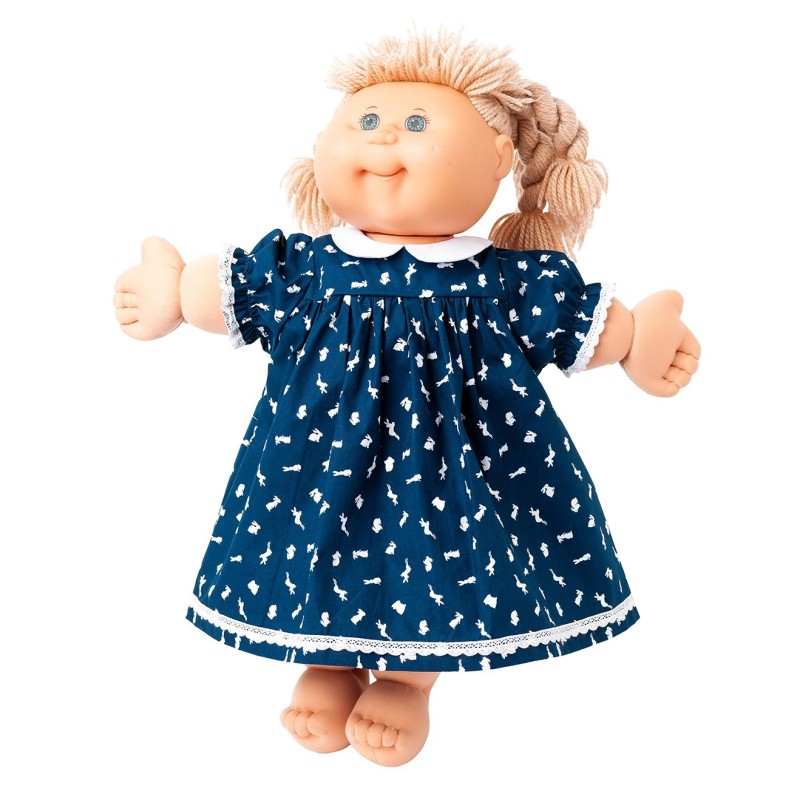 Navy Bunny Dress for Cabbage Patch Vintage  Dolls
