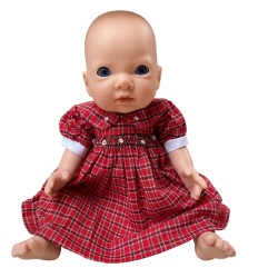 Red Hand Smocked Dress