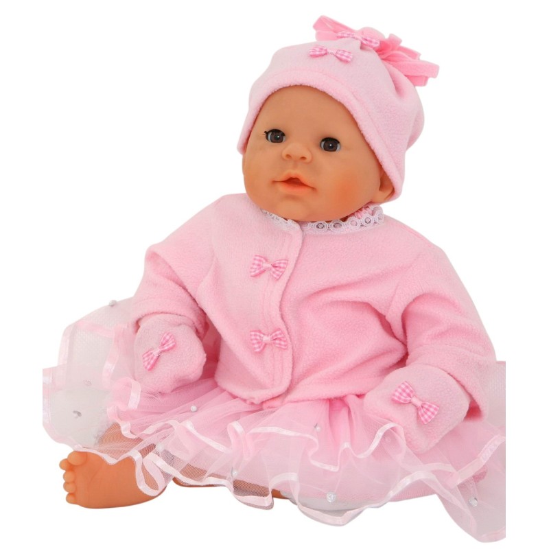 Pink Fleece Jacket Set