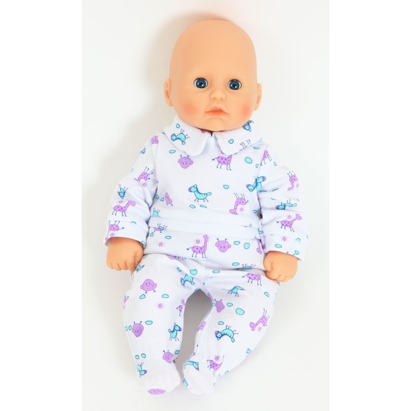 New Giraffe Fabric Baby Grow