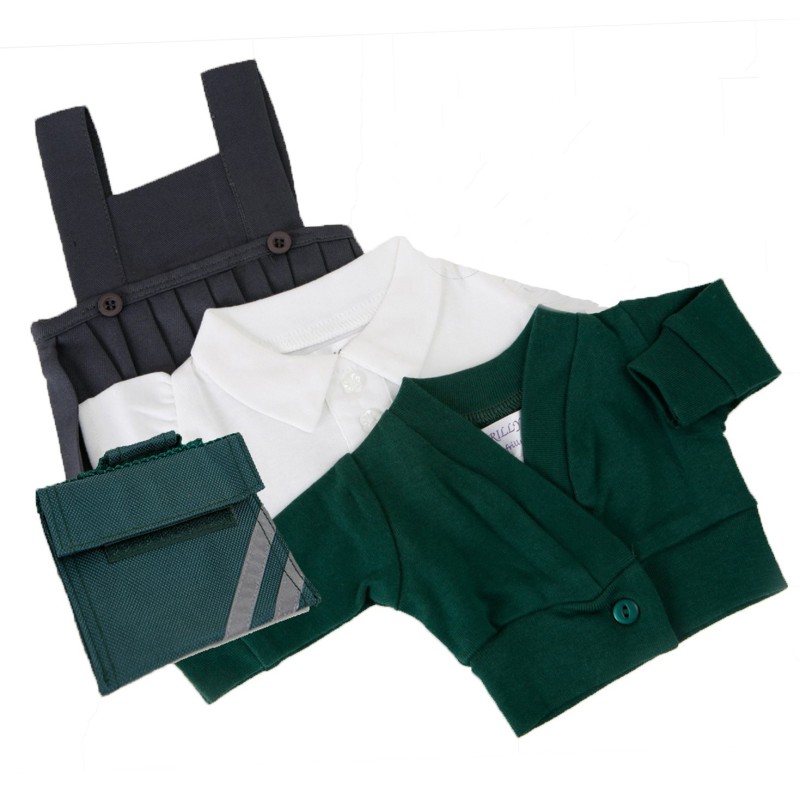 Green Winter School Uniform Set for Our Generation Doll