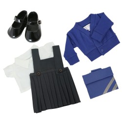 Royal Blue Winter School Uniform with Shoes for Our Generation Doll