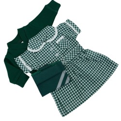 Green Summer School Uniform Set for Gotz Hannah