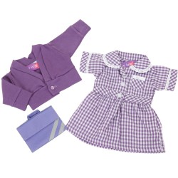Purple Summer School Uniform Set for Design a Friend Doll