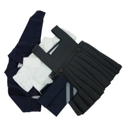 Navy Winter School Uniform Set for Design a Friend Doll