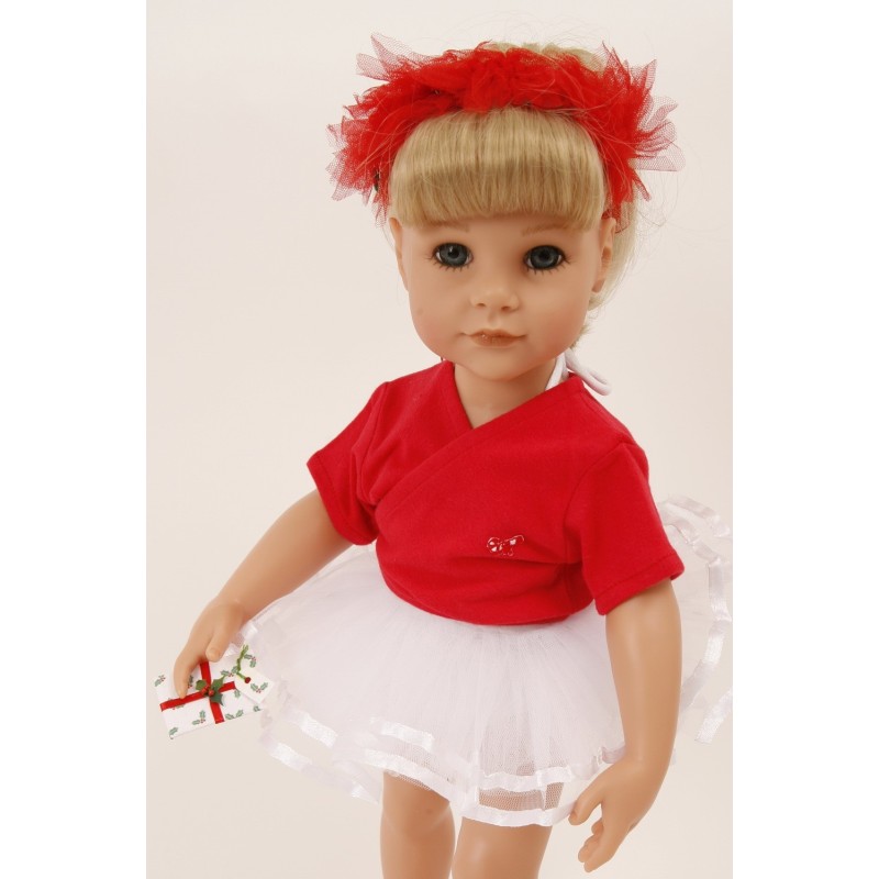 red ballet wrap dolls dance christmas design a friend hannah precious