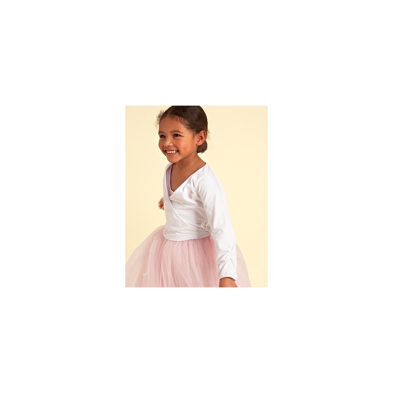 White Cotton Ballet Wrap 3-4 years