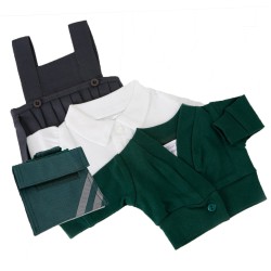 Green Winter School Uniform for 43cm Baby Born Doll