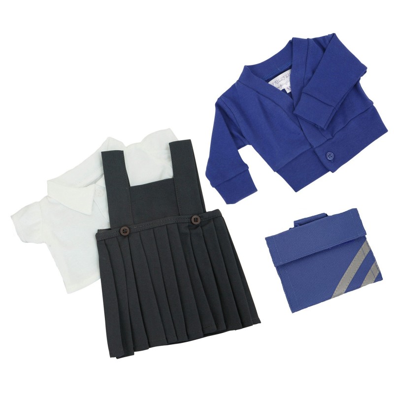 Royal Blue Winter School Uniform Set fit Dinkum Doll