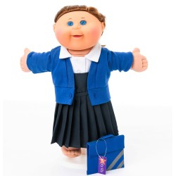 Royal Blue Winter School Uniform for Cabbage Patch Kids