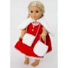 fur cape muff and bag dolls 18 inch Annabell corolle gotz baby born