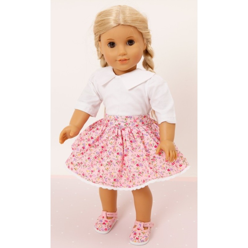 pink flower dolly doodle shoes