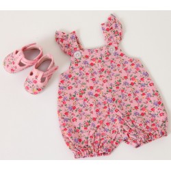 pink flower sunsuit for sasha doll vinatge