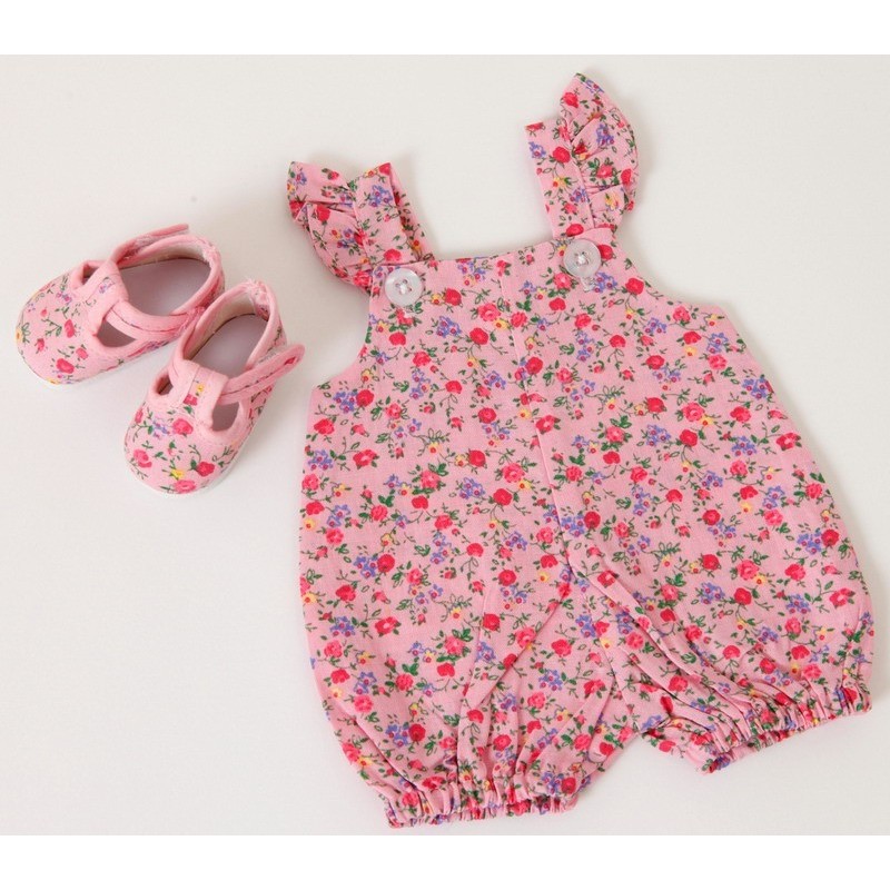 pink flower sunsuit for sasha doll vinatge